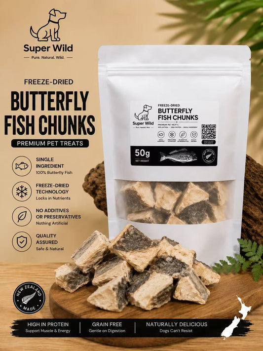 Freeze-dried Butterfly Fish Chunks 50g