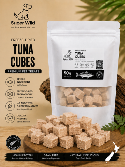 Freeze-Dried Tuna Cubes 50g