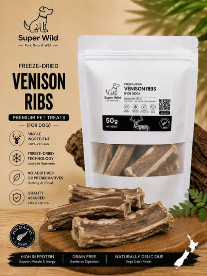 Freeze-dried Venison Ribs 50g （For Dog）
