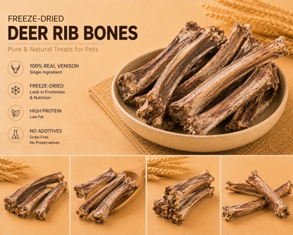 Freeze-dried Venison Ribs 50g （For Dog）