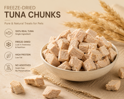 Freeze-Dried Tuna Cubes 50g